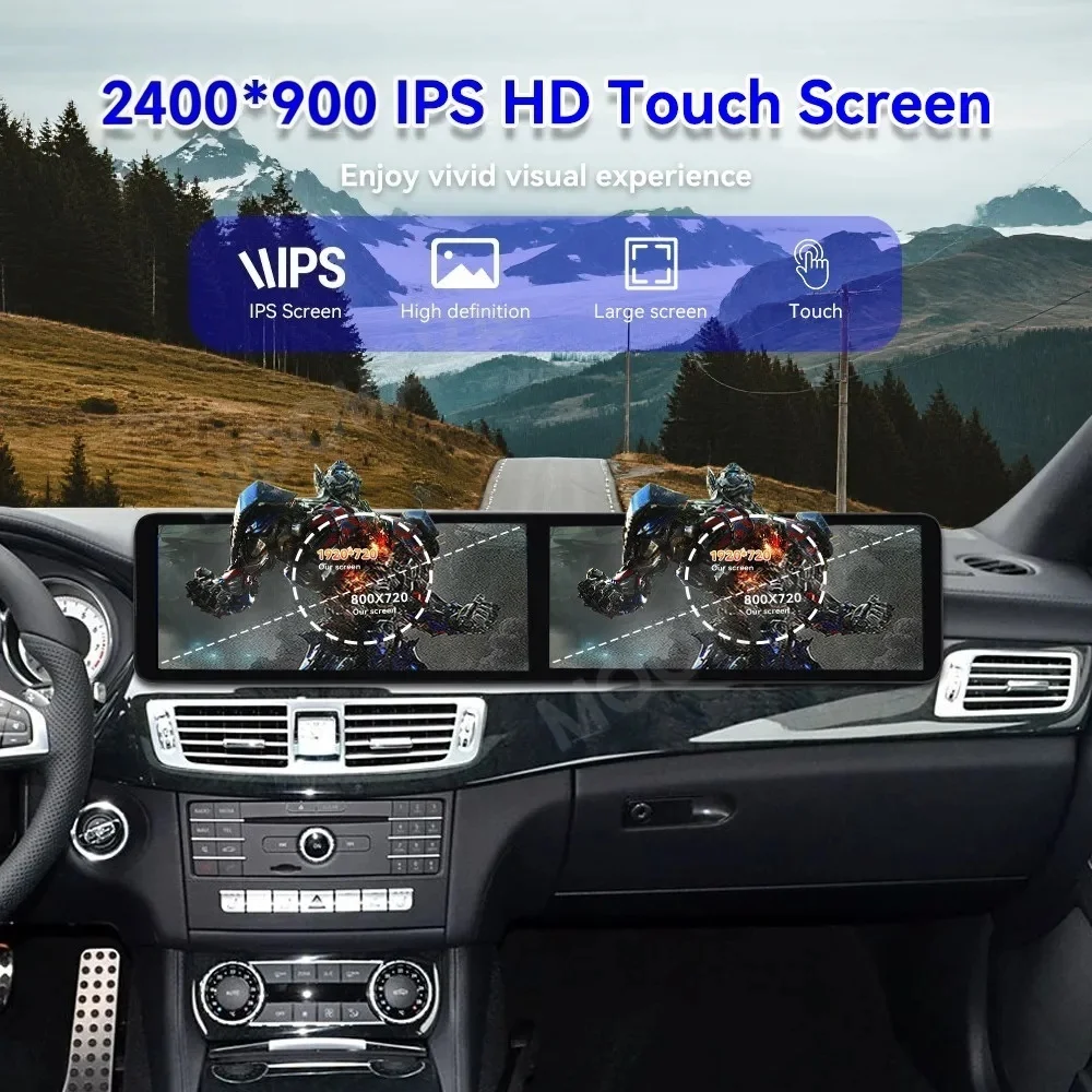 

Dual Screen Car Radio For Mercedes Benz CLS Class W218 2012-2017 Carplay Android Multimedia Video Stereo Player Gps navigation