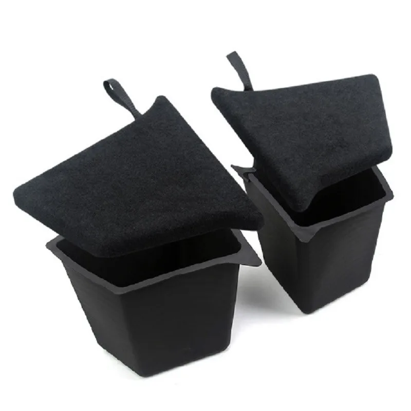 For Tesla Model Y 2022 2019-2023 Car Trunk Side Storage Box Bins Cargo Compartment TPE Box Boot Organizer Bucket Car Accessories