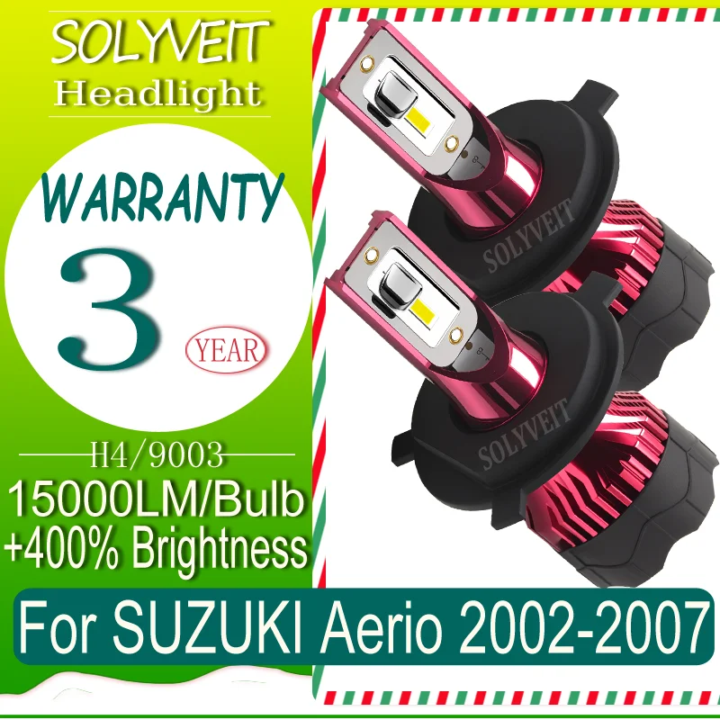 

Enhanced Night Visibility Waterproof & Shockproof Safe Driving H4 LED HEADLIGHT For SUZUKI Aerio 2002 2003 2004 2005 2006 2007