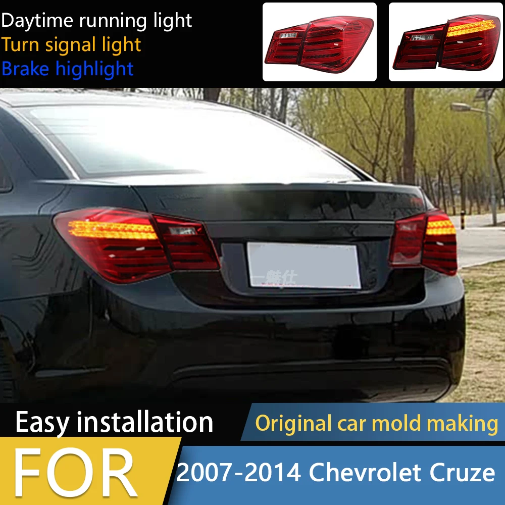 

For Chevrolet Cruze Tail Lights 2009-2015 Car Styling Cruze Sedan LED Tail Lamp DRL Signal Brake Reverse auto Accessories