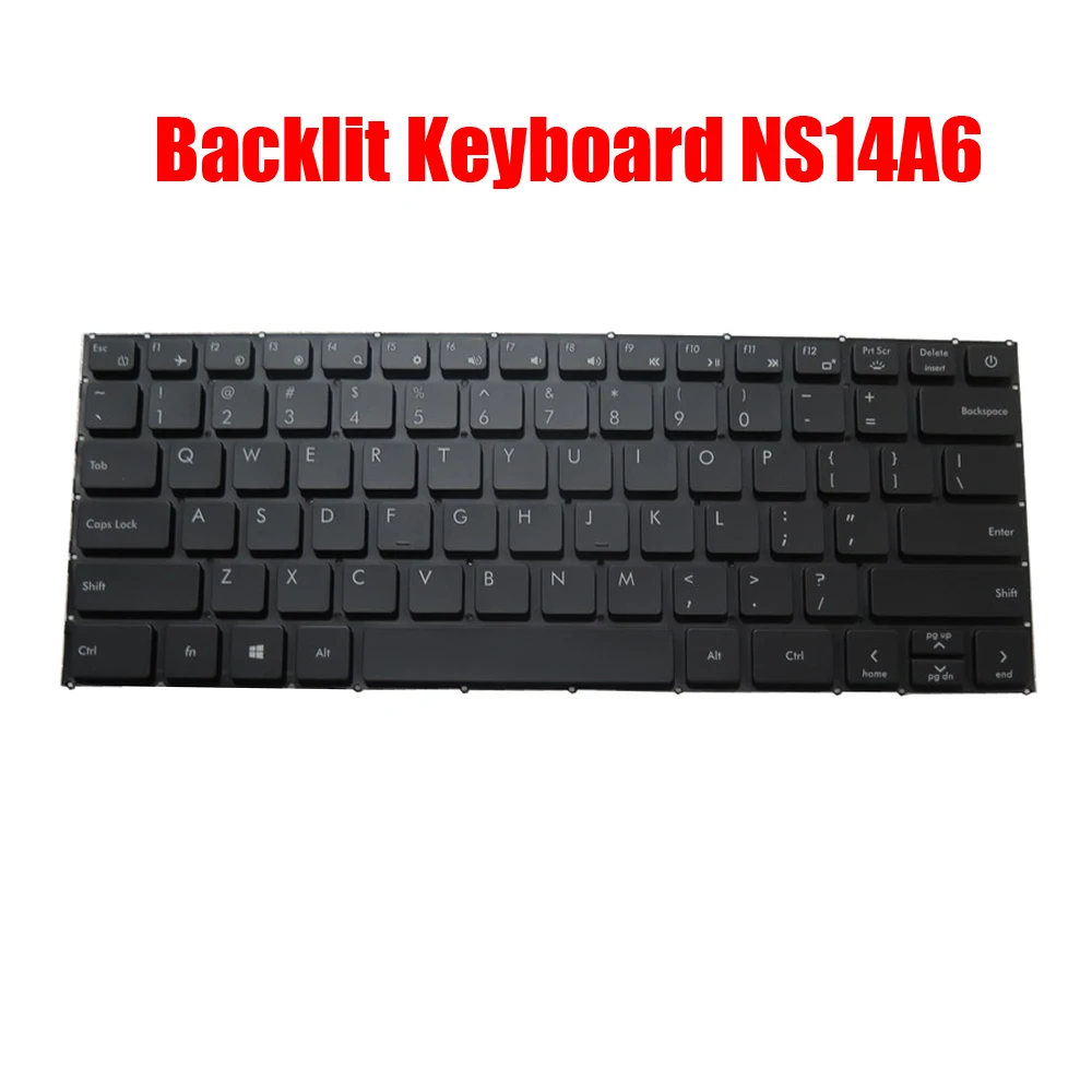 Laptop Keyboard For AVITA Pura NS14A6 English US With Backlit Black New