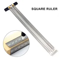 90°T Type Square Ruler High-precision Woodworking Stainless steel Scriber Measuring DIY Marking Tenon scale Gauge Carpentry Tool