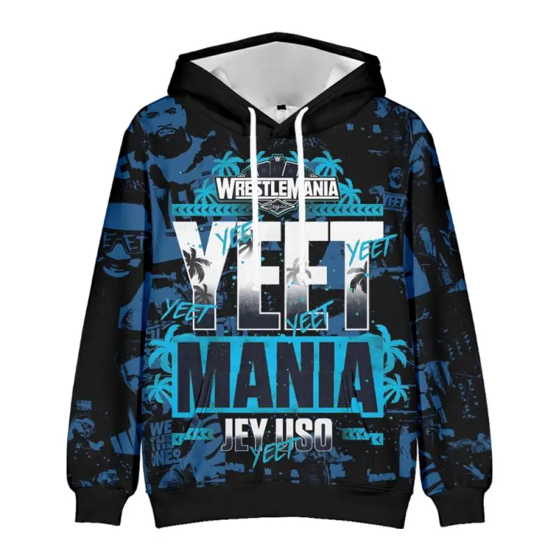 Customization 2026 Jey Uso Yeet Hoodies Merch Hooded Women/Men Fashion Casual Streetwear Sweatshirts Clothing Fashion Hoodie Out