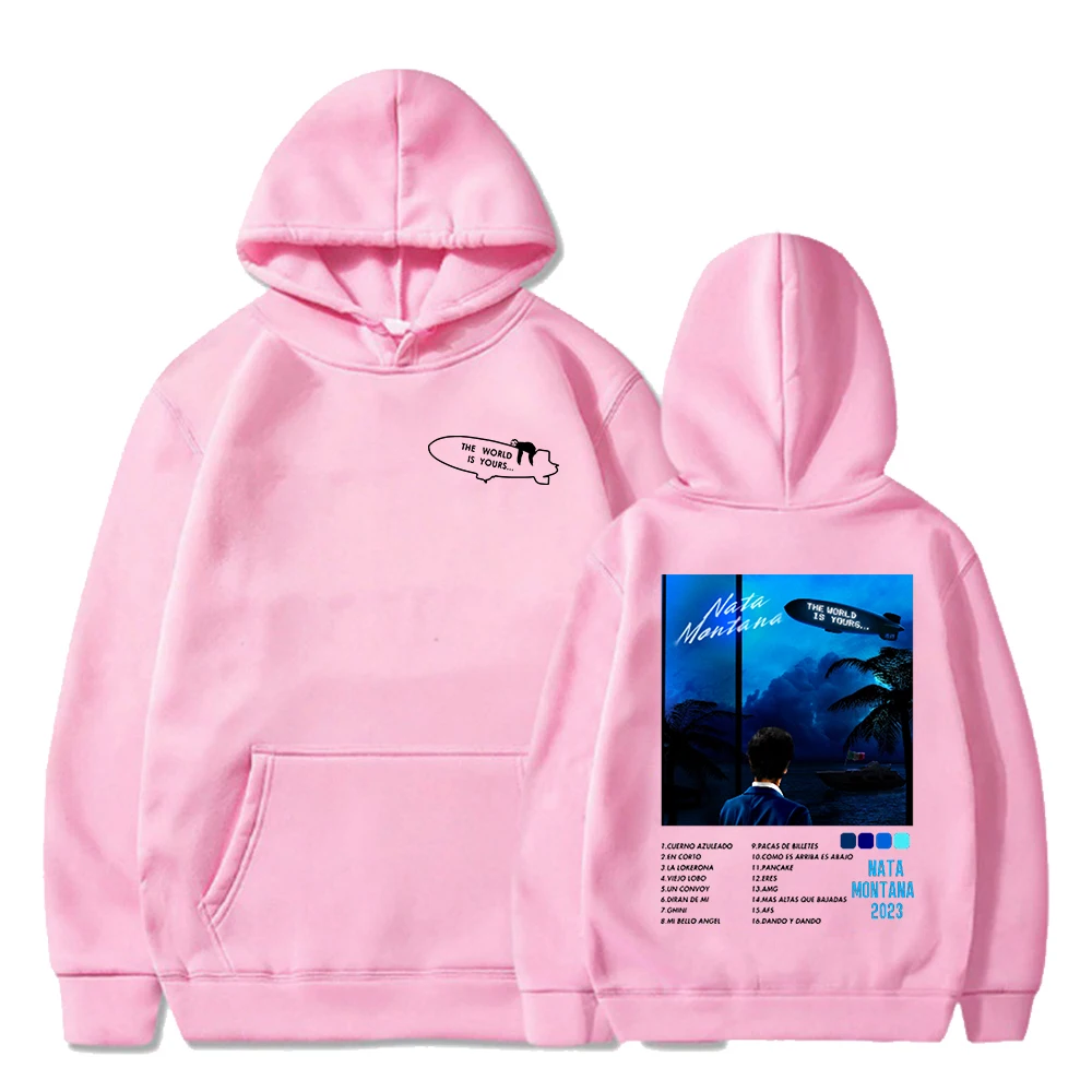 Natanael Cano Nata Montana Hoodie Sweatshirt Pop Singer Merch Long Sleeve Streetwear Men Women Hooded Pullover Hip Hop Tracksuit