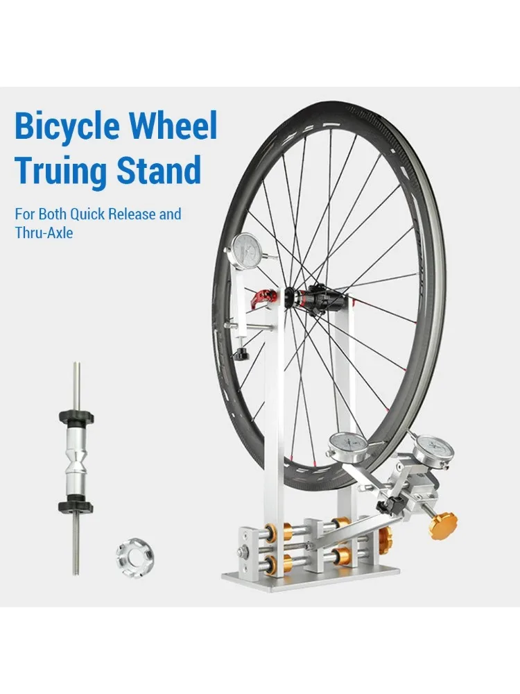 AliExpress LIXADA Wheel Alignment Repair Tool with Dial Gauge Bicycle Wheel Truing Stand Bike for Quick Release and Thru-Axle