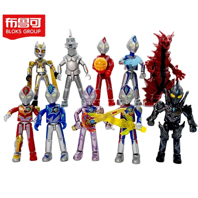 

Конструктор BLOKEES Ultraman: Множество звезд, 7-й уровень, Дина, Триггер, сборная модель, игрушка-сюрприз в коробке, детские подарки для декора