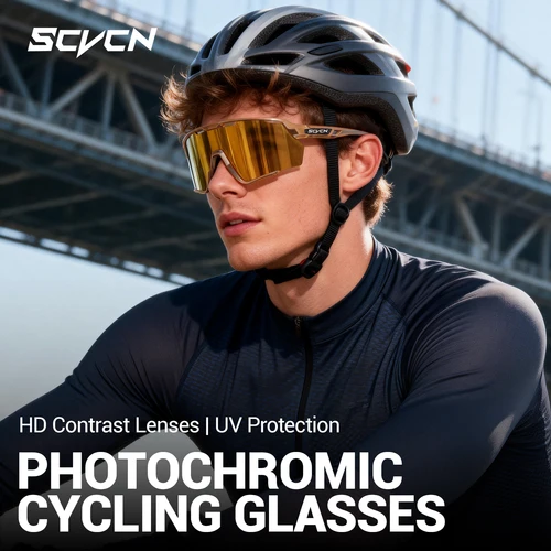 Imagen 2 del producto Gafas de Sol Fotocromáticas SCVCN para Hombre y Mujer, Gafas Deportivas con Protección UV400 para Ciclismo, Senderismo, Conducción
