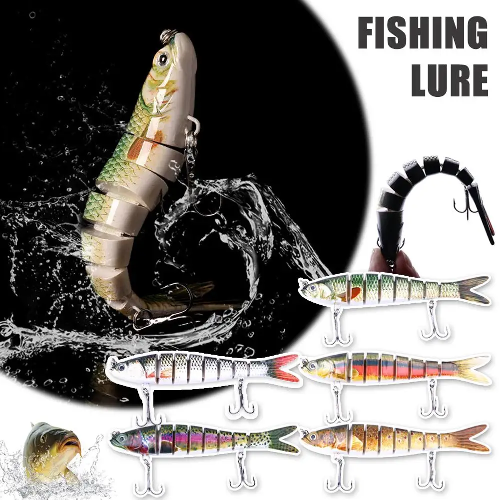 

1/15pcs Swimbait Lure Multi-Jointed Lure Slow Sinking Bionic Fish For Trout Bass Fishing Accessories L6O1