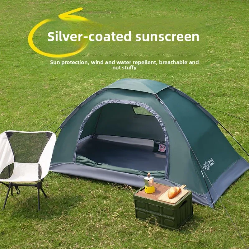 

Ручная палатка для кемпинга на открытом воздухе, одиночная портативная простая защита от комаров, крытый пляж в парке