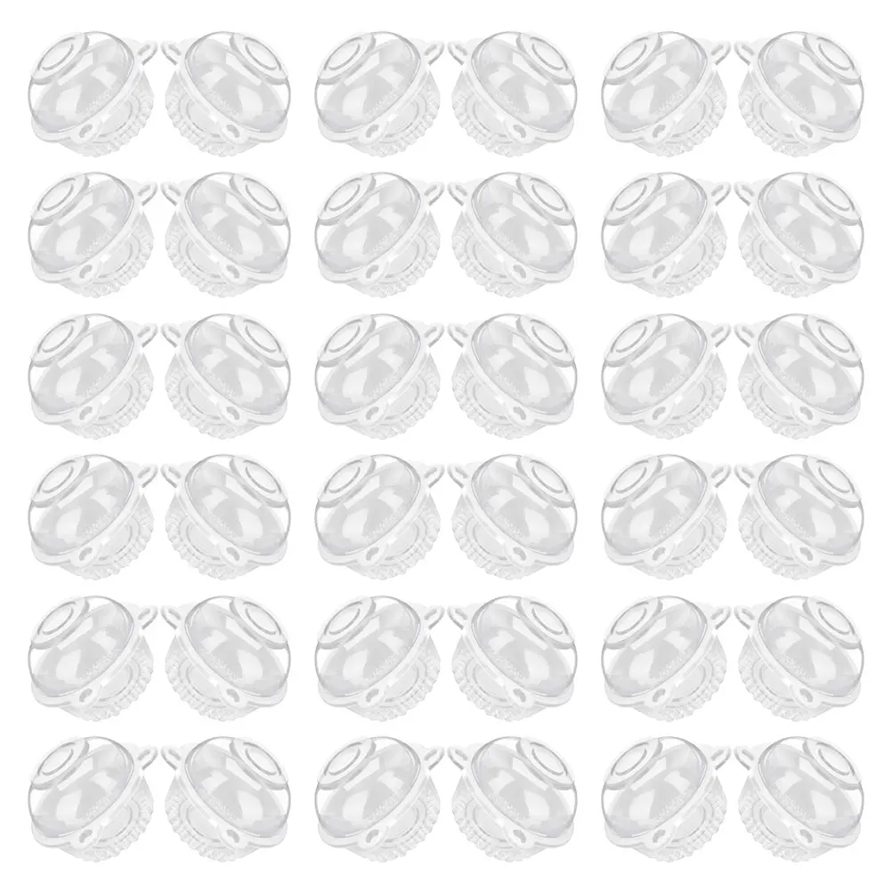 

100pcs Cake Cup Combination PET Material Cartoon Design Transparent Home Office Party Picnic Fruit Boxes Cookie Containers