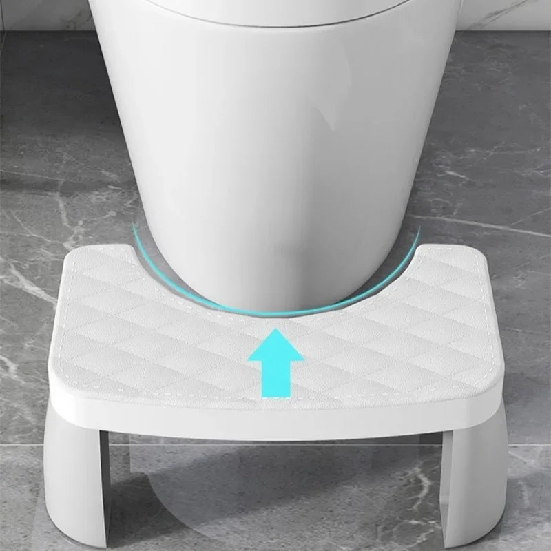 Thickened PP Material Household Toilet Footrest 42x25x17cm Four Color Available Pregnant Woman Toilet Stool Footstool Seat Tools