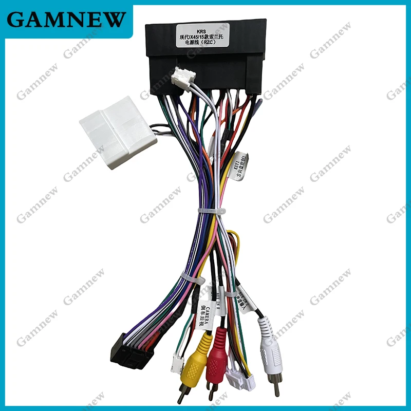 Auto Stereo 16Pin Power Kabelboom Met Canbus Ondersteuning Originele USB Voor Hyundai Elantra/SantaFe/IX45/K3/Sportage/Sorento
