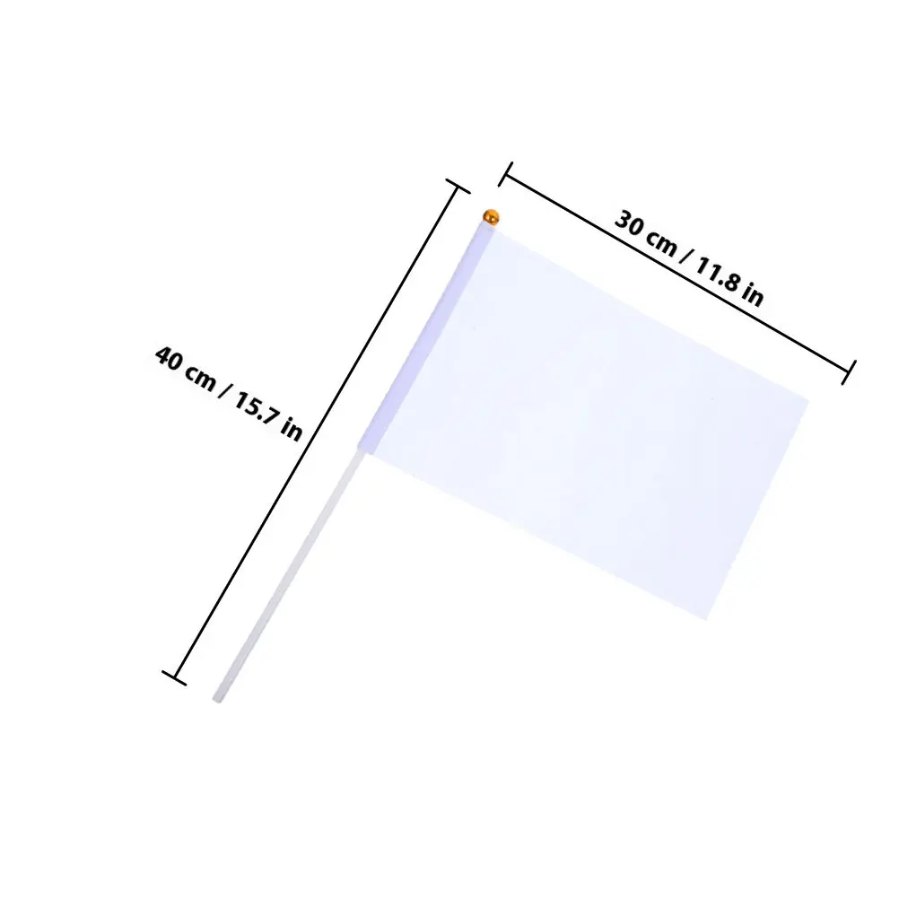20pcs Handheld Signal Flags Multi-Color Referee Flags for Sports Games, Racing, and Safety Competitions
