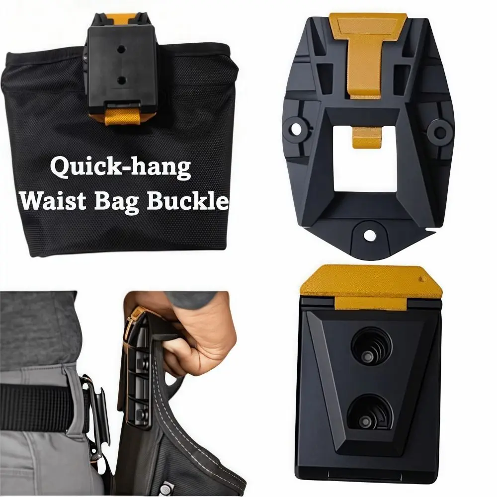 High Quality Sturdy ABS Waist Buckle Quick Attach Durable Waist Bag Clip Replacement Compatible Tool Belt Professional Use