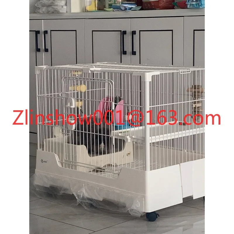 Rabbit cage R81proR100R81 gravity lock drawer type chinchilla rabbit house, nest guinea pig anti-spray urine cage