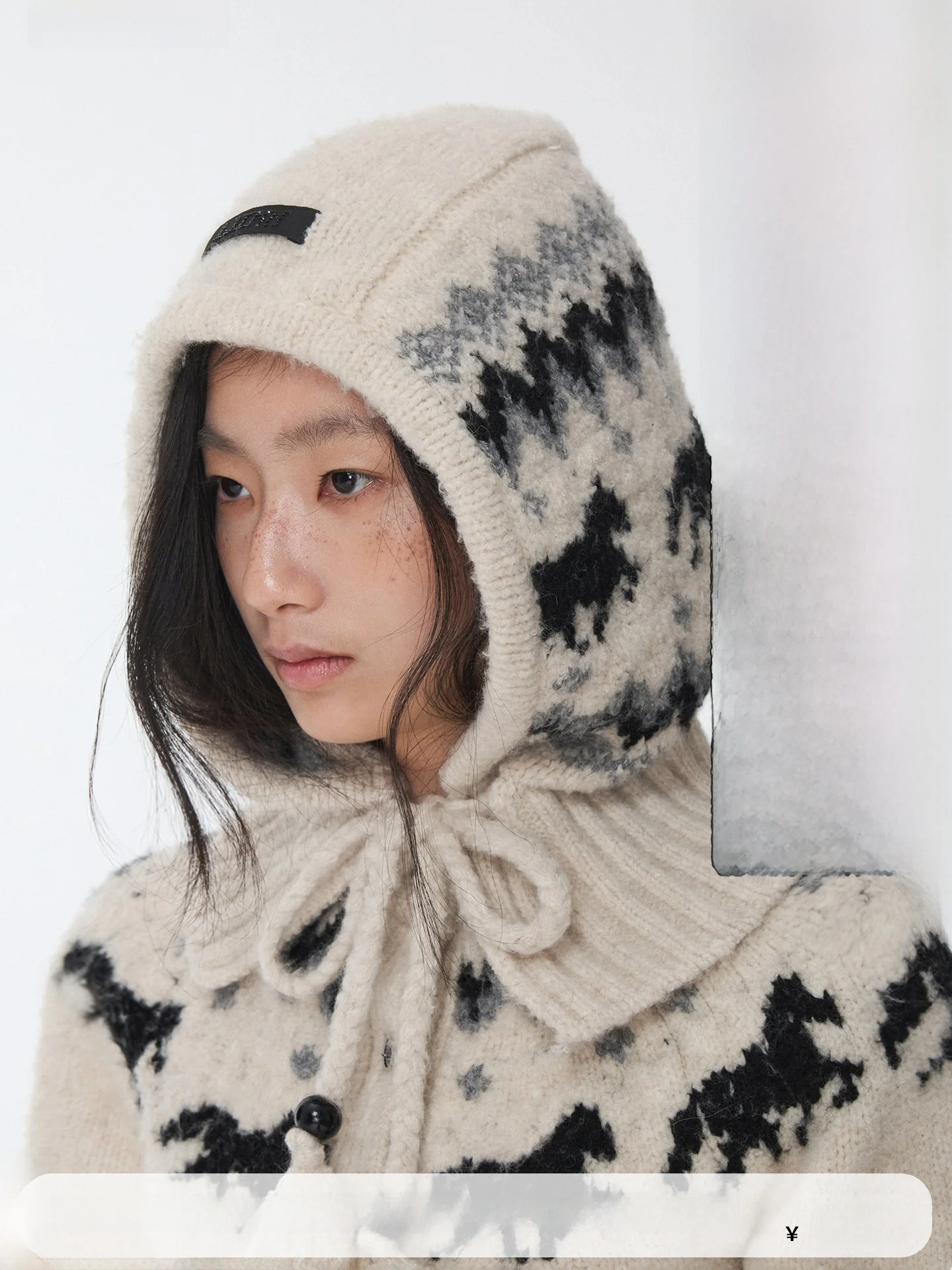 

Warm Knitted Beret Hat Women's Retro Style with Tassel Pull Cord Small Pattern Reversible Cap Winter Fashion Accessories