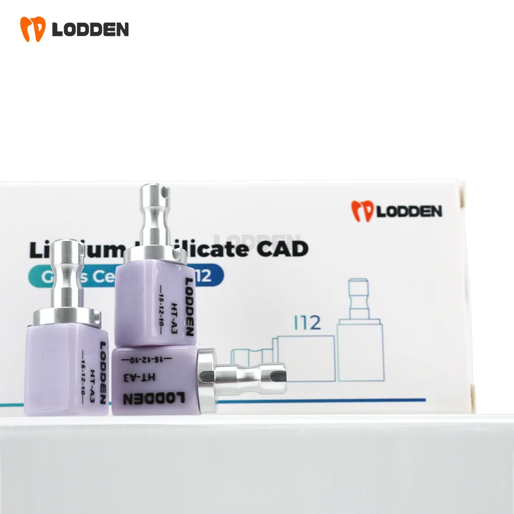 

I12 Dental Lithium Disilicate Blocks (5 Pieces) Highly Esthetic Glass ceramics 15*12*10mm Dental Lab CAD CAM Materials