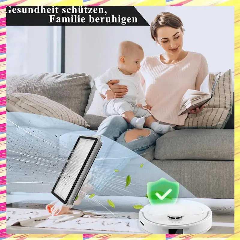 

ABJJ HEPA Filter For Roborock Qrevo S/Qrevo Curve/Qrevo Pro/Qrevo Plus/Qrevo Maxv/Qrevo Edge Robot Vacuum Cleaner Parts