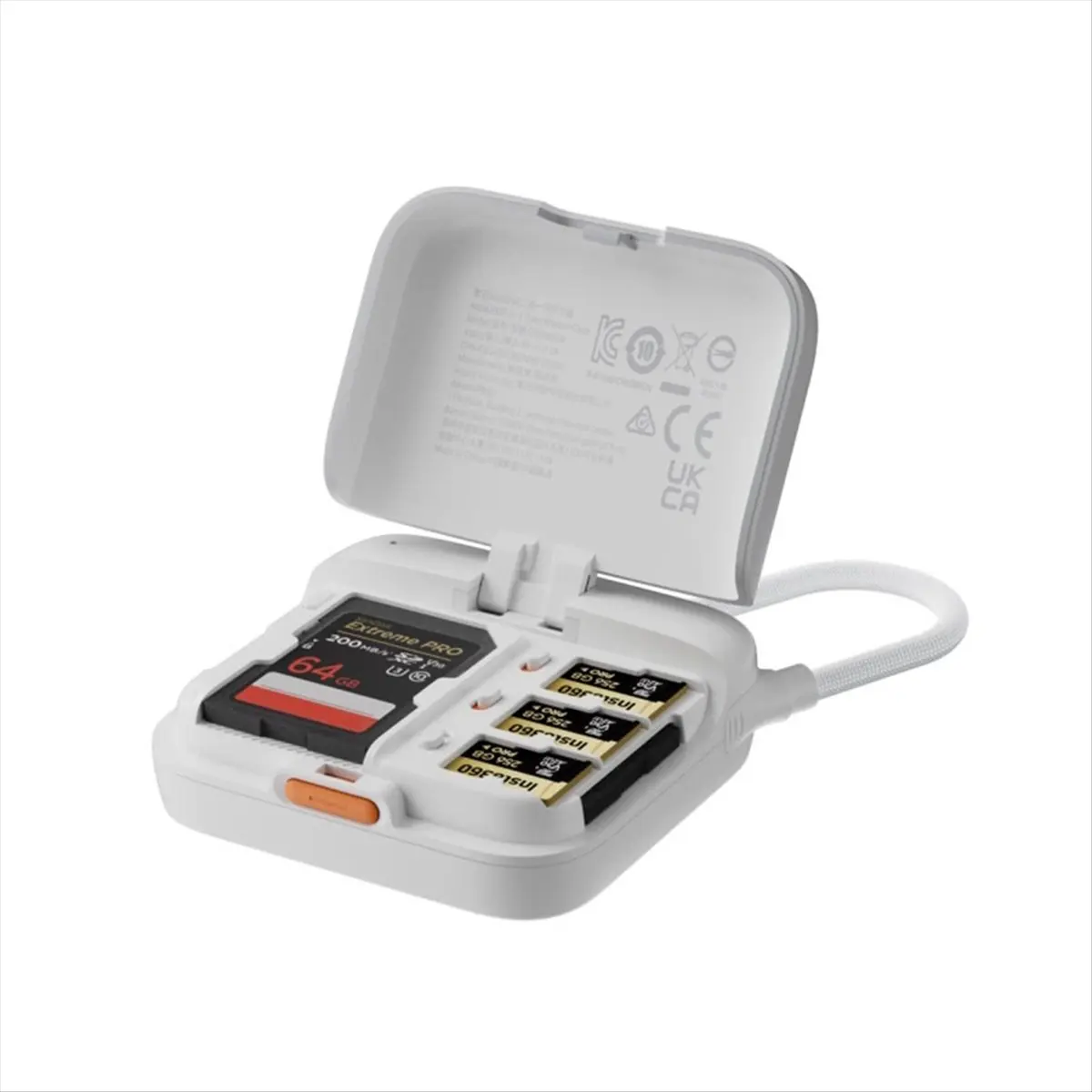 2-in-1 SD/TF Card Holder for X5 GO Ultra Dual Card High-Speed Reading 312MB/S 6-Slots Magnetic Protector Cover