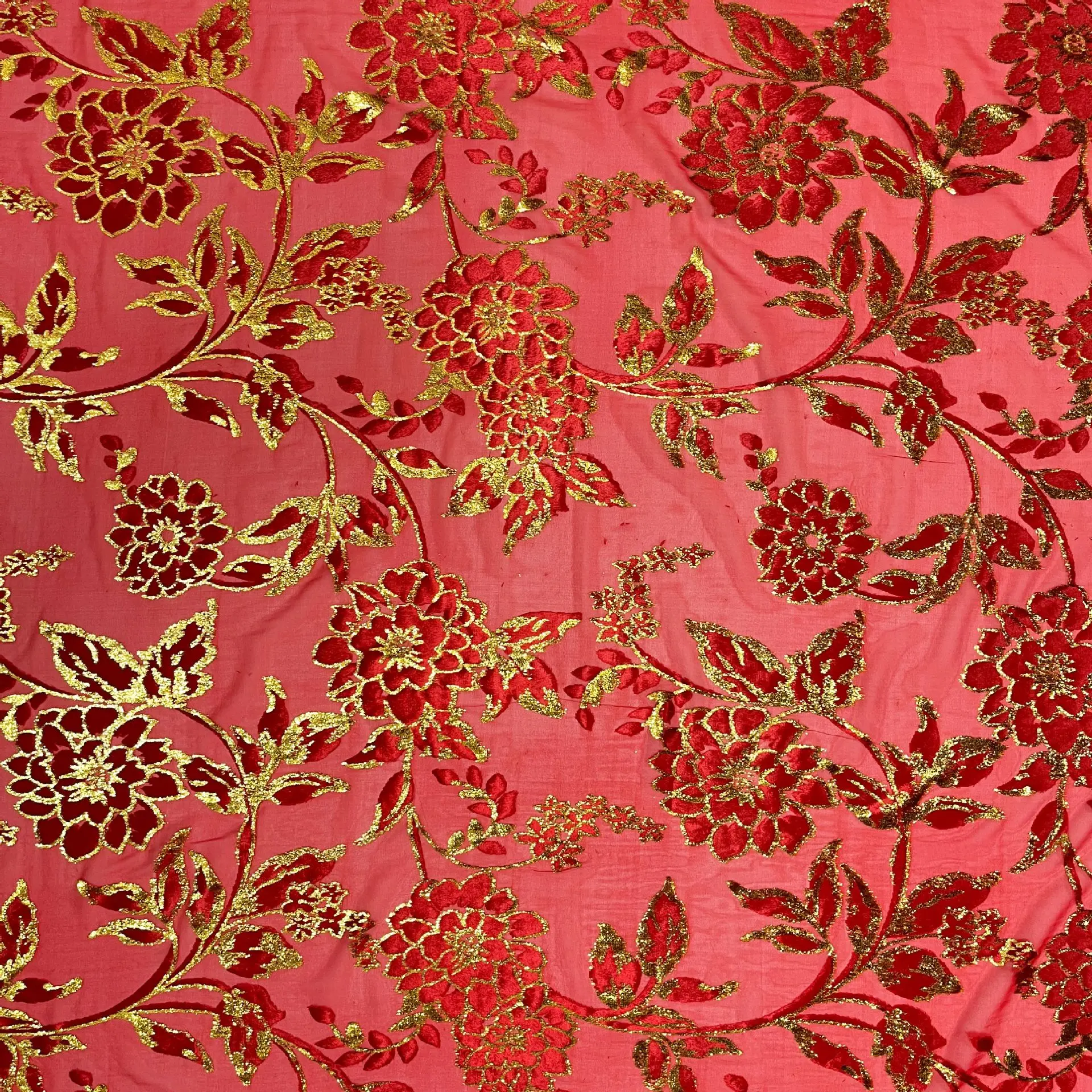 

Pattern Woven Velvet Brocade Jacquard Sticky Fabric High-End Dress Cheongsam, Etc.