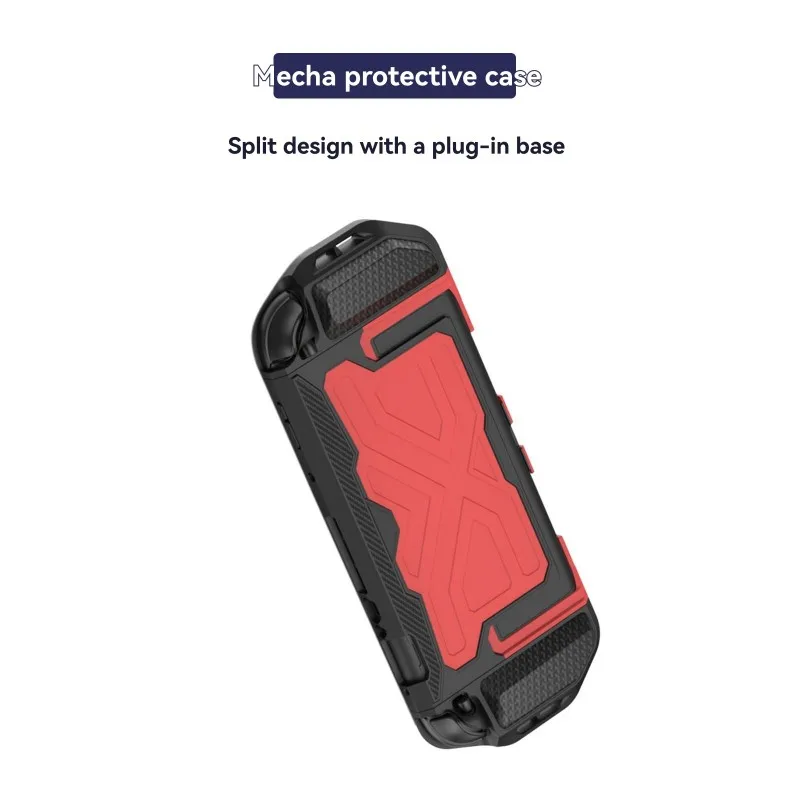 【SLEEK 】 حافظة حماية من مادة TPU+ PC مع أغطية عصا التحكم - تصميم Mecha لحماية المضيف Nintendo Switch 2 #5