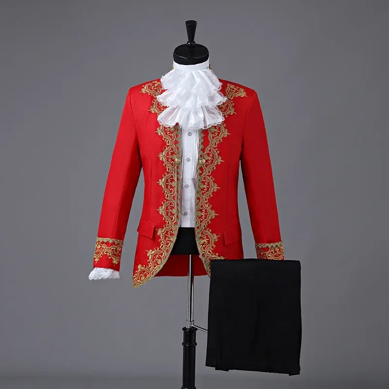 Men's court dress, European drama drama costume, prince stage retro performance European court costume