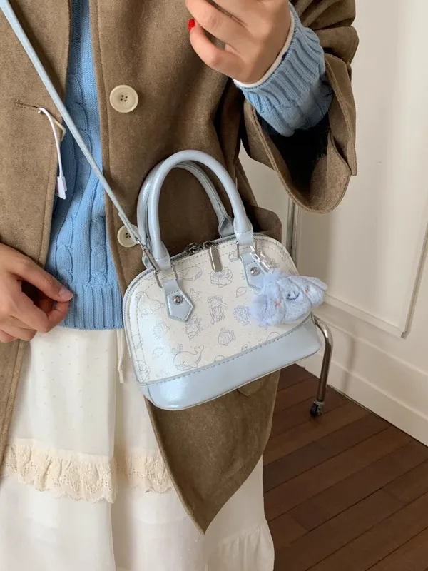 

Cute ell Handbag Women's Commuter Single oulder Bag Faionable Crossbody Bag Sweet College Sle Polyester