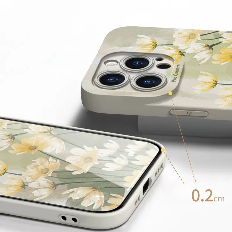 Watercolor Nice Flowers Phone Case for IPhone 15 14 13 12 11 Pro Max Mini X XR XS MAX SE 2020 8 7 15 Plus SE 2022 Soft Cover