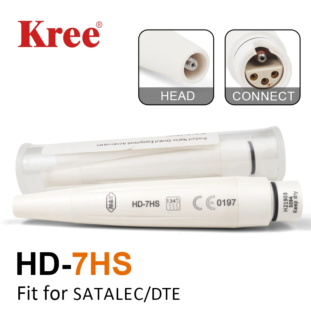 

Detachable Dental Piezo Scale Handpiece for SATELEC DTE Ultrasonic Scalers Teeh Cleaning Whitening Pen Scalers Handle Tool