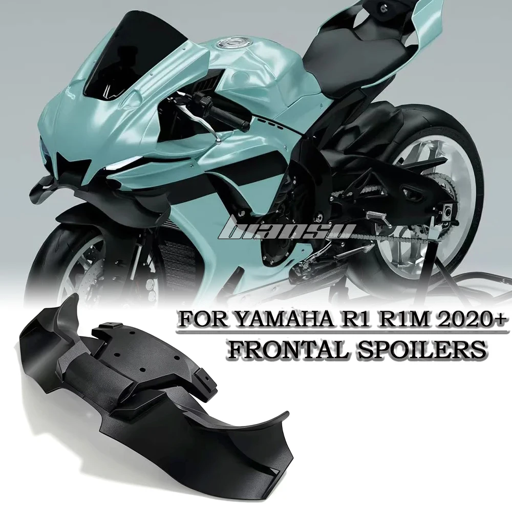 Für YAMAHA R1 R1M Feste Flügelverkleidung Frontspoiler Unterer Spoiler Unterlippe GP WING DOWNFORCE NAKED FRONTAL SPOILERS 2022-2026