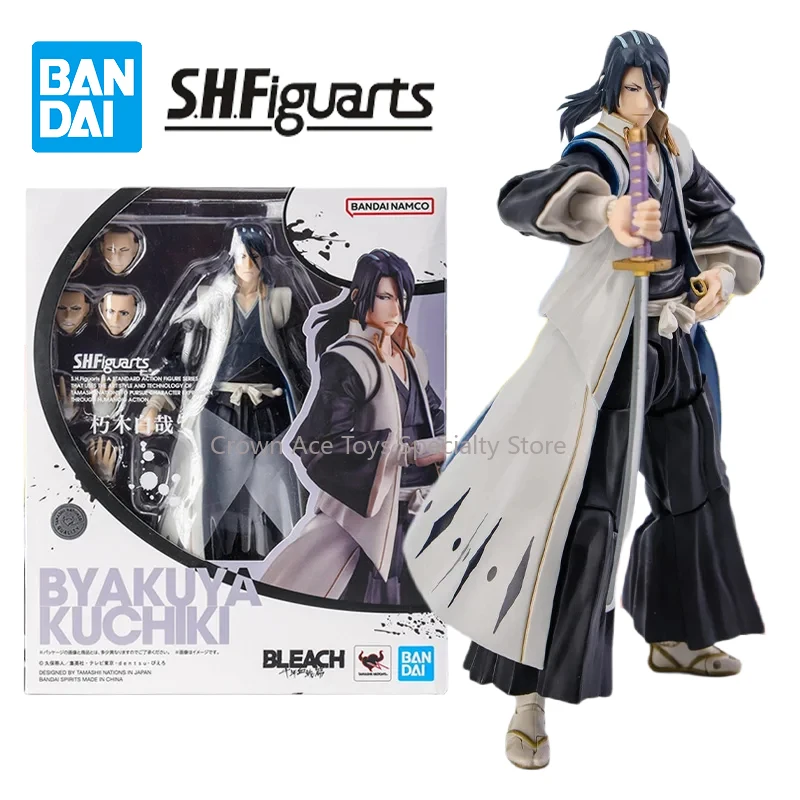 Bandai SHFiguarts SHF BLEACH Thousand Year Blood War Byakuya  Anime Action Figure Finished Model Kit Toy Gifts for Children Kids