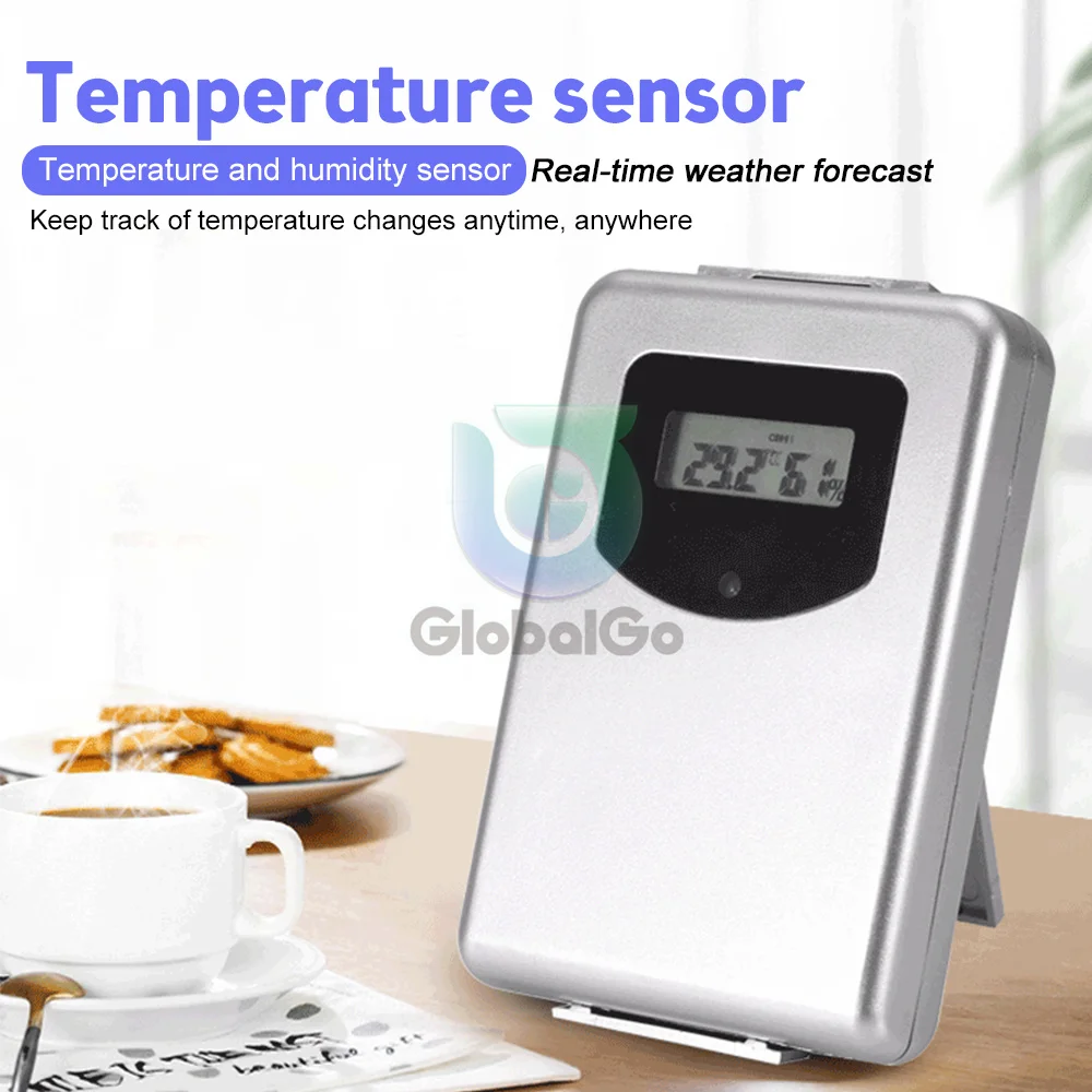 433MHz Remote Digital Wireless Thermometer Sensor Humidity Brackets Practical Hygrometer Monitor Wireless Weather Station