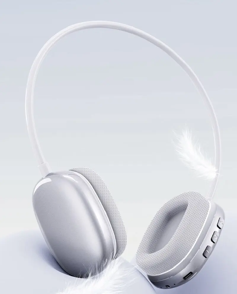 

ZECAA New Bluetooth Wireless Bass Headphone 5.3 Head On Earphones HiFi Sound Bluetooth Wireless Bass Video Game Headphone