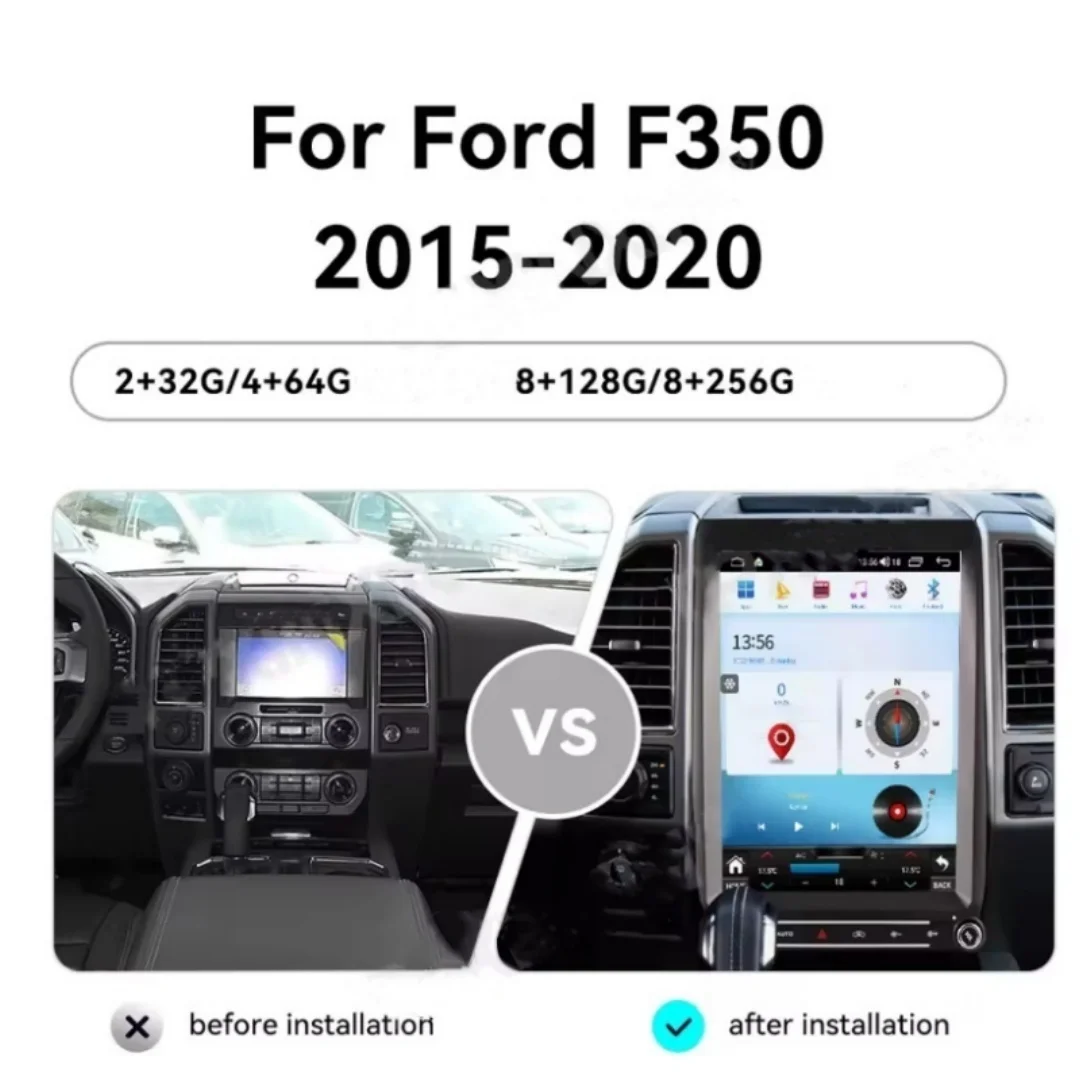 

Auto Android 13 Multimedia Player For Ford F-250 F-350 2015-2020 F250 F350 Carplay Car Radio Navigation Recorder Head Unit DSP