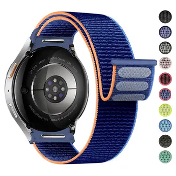 Řemínek pro Samsung Galaxy Watch 7/6/4/classic/5 Pro 44mm 40mm zápěstí bez mezer nylonový sportovní poutko correa náramek Galaxy Watch 7 12 nejlepší prodej Displej Samsung S4 Mini - №4