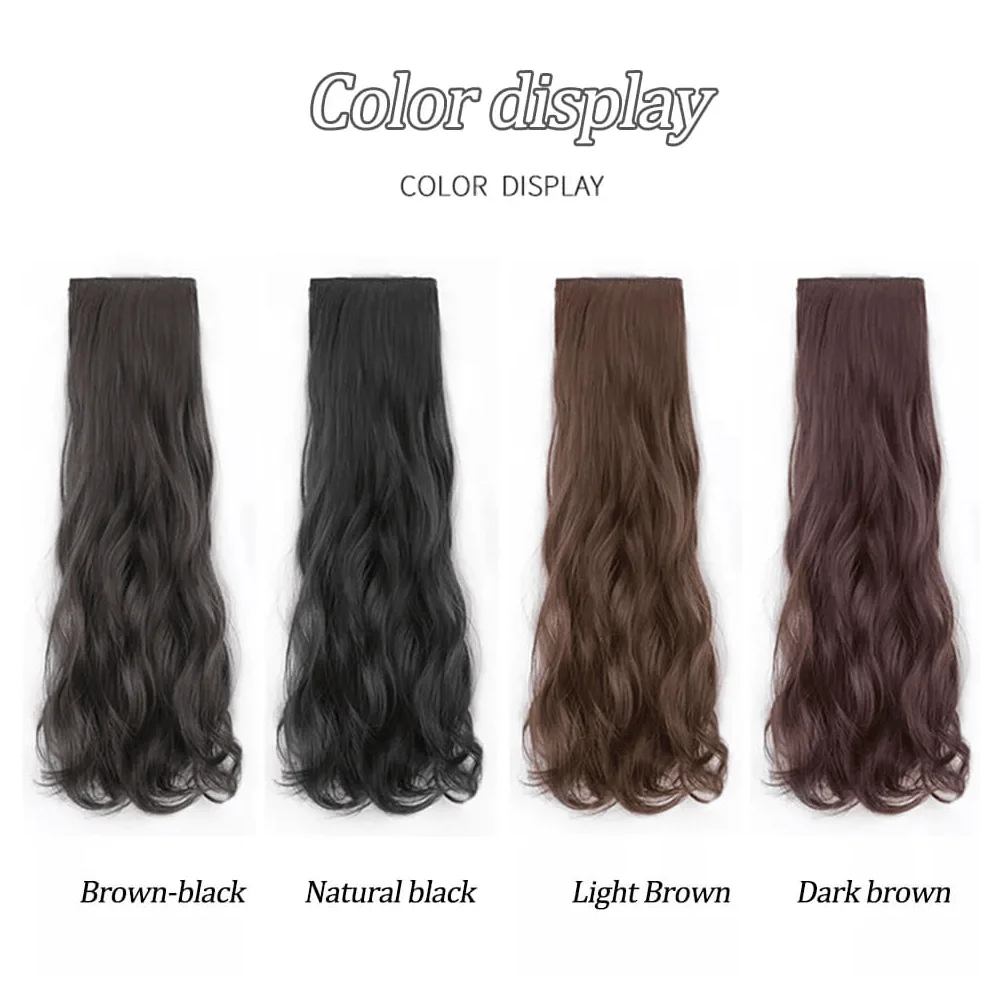 synthetic hair extensions, curls, heat-resistant fibers, wigs, and long hair patches