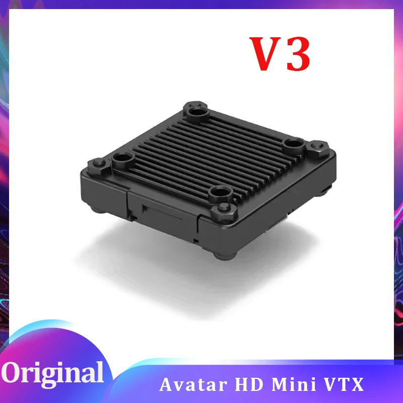 

CADDX Walksnail Avatar HD Mini VTX V3 with 3.1-13V Voltage Input 500mw Power Output Built-in 32G Storage Recording 1080 HD Video
