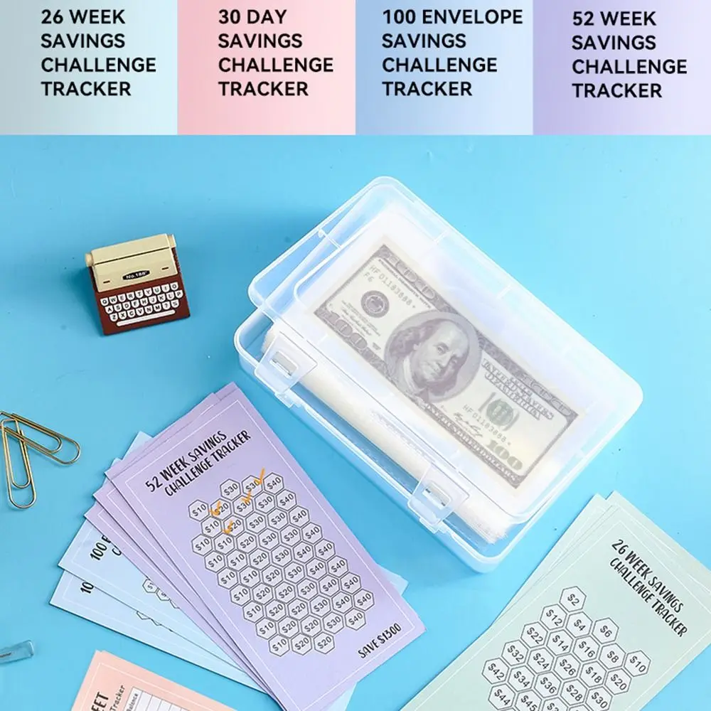 100Pcs Creativity Money Saving Envelopes Kit Budget Planner Cash Challenge Savings Challenges Envelopes Waterproof