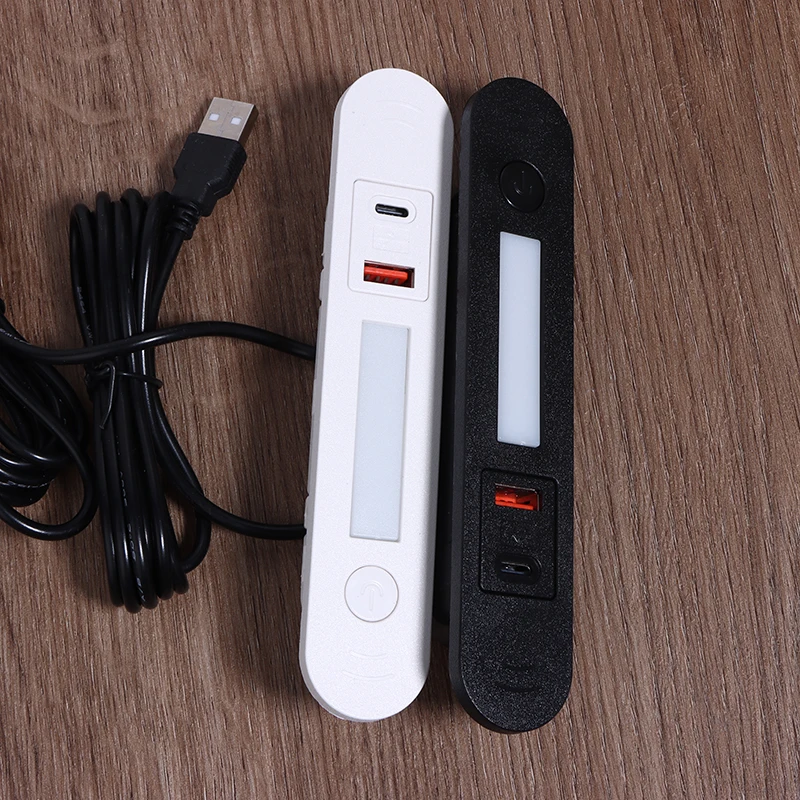 Multi-function Embedded Night Light Socket Hidden USB And Type-C Charging Socket With Led Light For Bedside Table Sofa Furniture