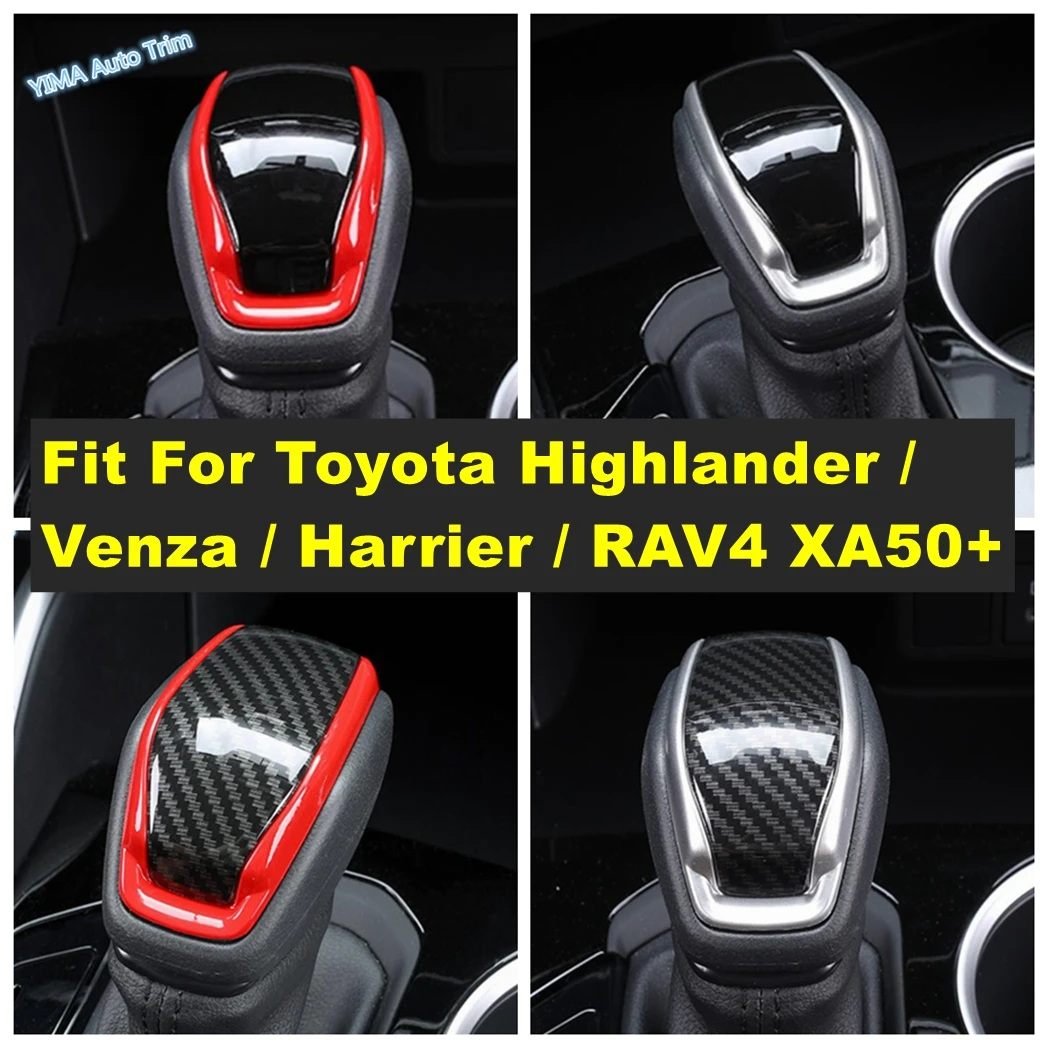 

Auto Gear Head Shift Knob Cover Sequins Trim Protection Sticker For Toyota Highlander / Venza / Harrier / RAV4 XA50 Accessories