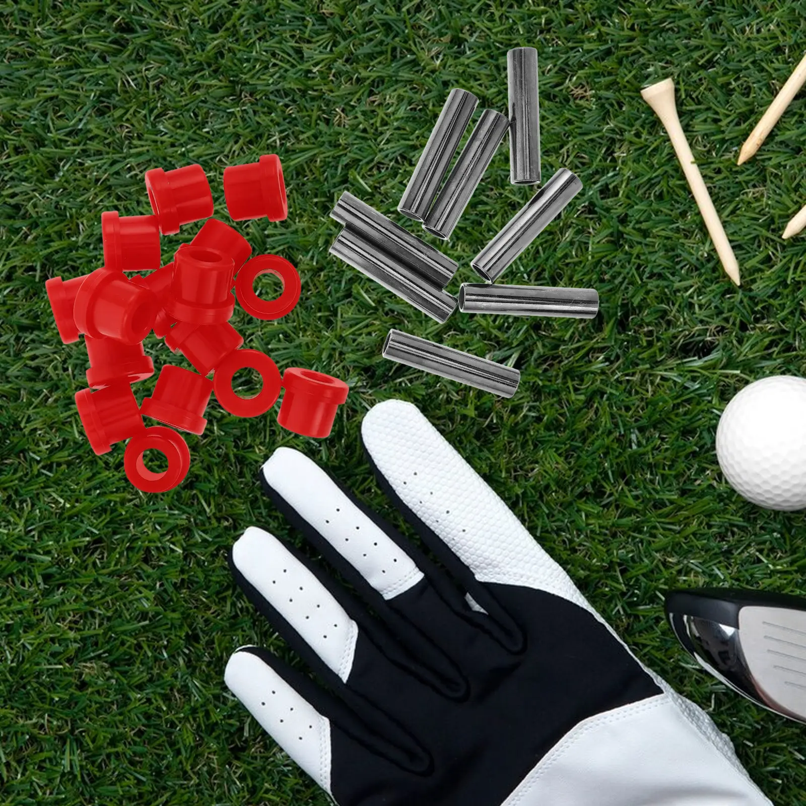 

8Pcs Golf Cart Leaf Spring Bushings Kit Rubber Plastic Front Rear Suspension Bushing Replacement for Golf Car Accessories Parts