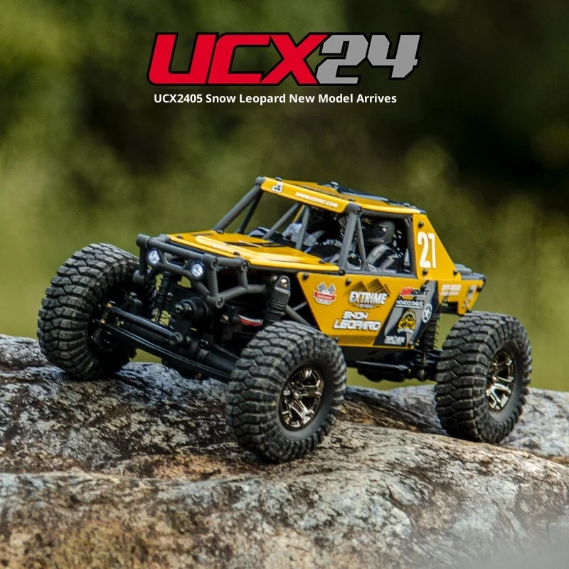 UDIRC RC سيارة التحكم عن بعد بدون فرش UCX2405 سنو ليوبارد 1:24 محاكاة 4WD على الطرق الوعرة تسلق نموذج سيارة لعبة مجسمة هدية