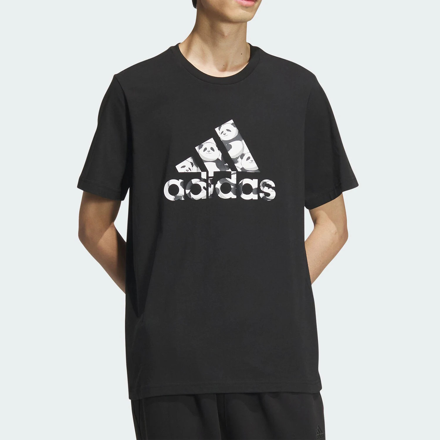 

Adidas подлинная мужская повседневная футболка с короткими рукавами и спортивным принтом M TEE1 JI6834