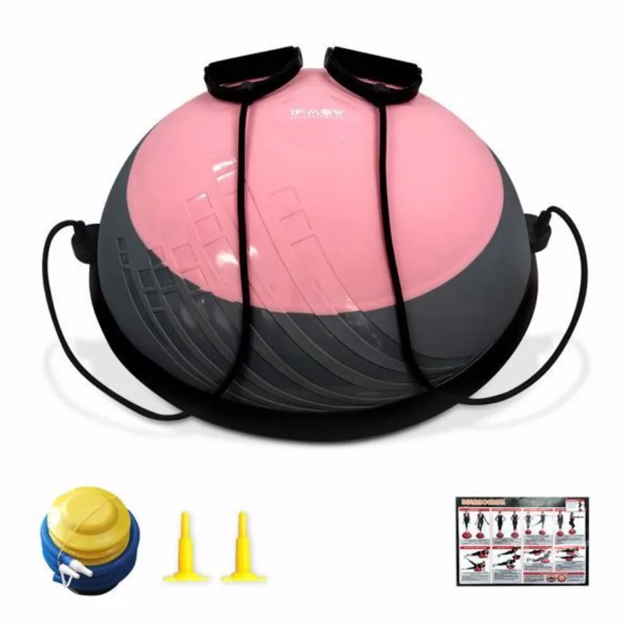 

Half Balance Ball Yoga Exercise Ball Trainer Anti Burst Pilates Strength Fitness