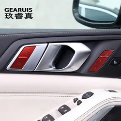 Car Styling Interior Door Lock Switch Seat Memory SET 1 2 Buttons Cover Sticker Trim For BMW X5 G05 X6 G06 2019-2022 Accessories