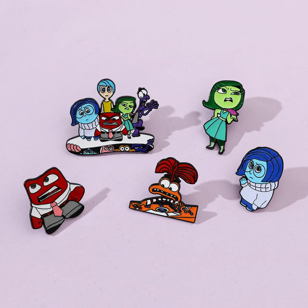 Cartoon Creative Personality Cute Agents Metal Brooch Alloy Pin Accessories Birthday Gift Role-playing Props.