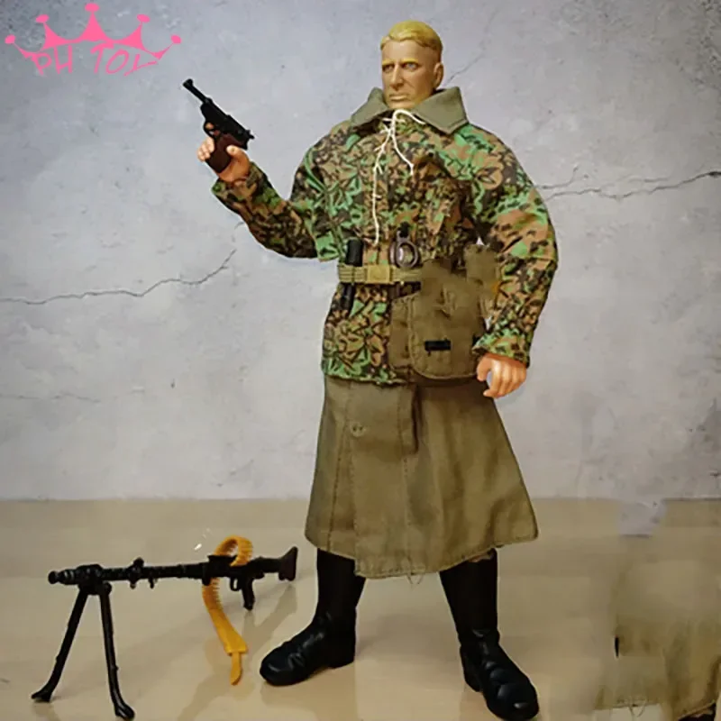 1/6 Scale WWII Germany Paratroopers Pilot Action Figures 30cm Male Soldier Doll with Head Sculpt Body Clothes Boots Weapon Toys