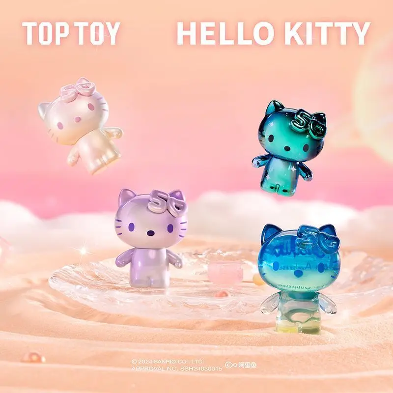 TOPTOY New Sanrio Hello Kitty 50th Anniversary Mini Candy Blind Bags Toys Cute Mini Hello Kitty Figures Blind Box Toy Girls Gift