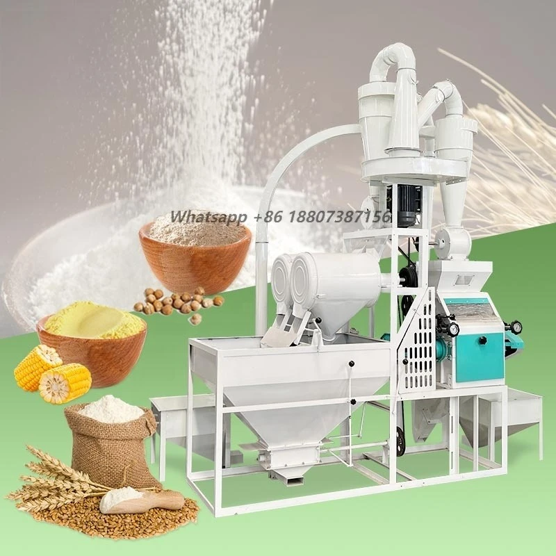 Wheat Mill Fully Automatic Size50 Sift Compact Brazil 20t Solar 6fy 35 Grade 1 Corn Grain Maize Flour Milling Machine
