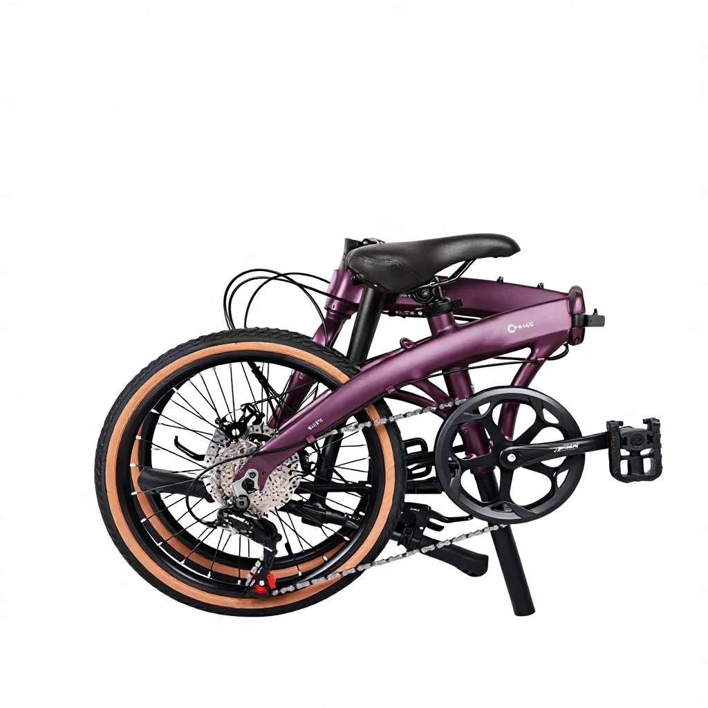 Most Popular Ultra Light Aluminum Alloy 8 Speed 20-Inch Disc Brake Air Tyre 150kg Load Capacity Portable Folding Bike for Men